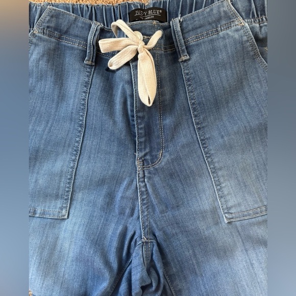 Judy Blue Women's High Waist Pull On Jogger Jeans Sz 11/30 Drawstring Pockets - Picture 7 of 7